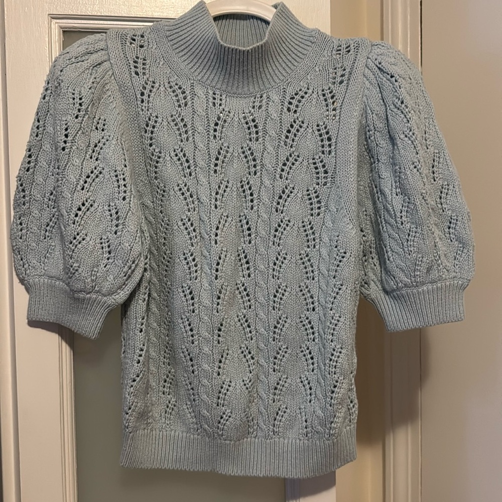 Alice + Olivia Short Sleeve Kyoko Sweater
